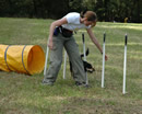 Clare Lang Training Dog